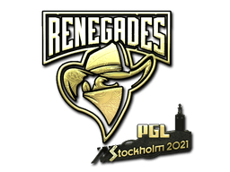 Samolepka (Renegades zlatá PGL Stockholm 2021)