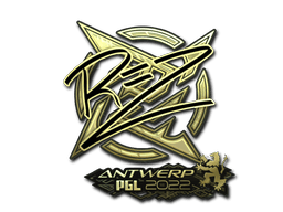 Aufkleber (REZ Gold Antwerpen 2022)