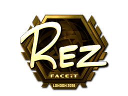 Aufkleber (REZ Gold London 2018)