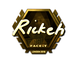Samolepka (Rickeh zlatá London 2018)