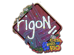 Samolepka (rigoN třpytivá IEM Rio 2022)