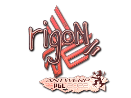 Samolepka (rigoN holografická PGL Antwerp 2022)