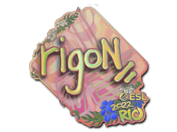 Samolepka (rigoN holografická IEM Rio 2022)