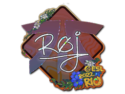 Klistermærke (roeJ glitter Rio 2022)