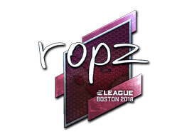Klistermærke (ropz folie Boston 2018)
