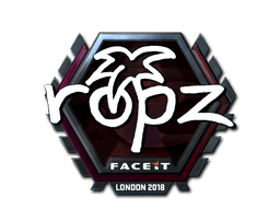 Klistermærke (ropz folie London 2018)