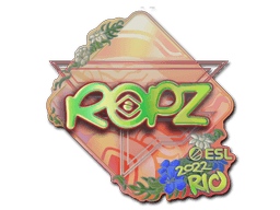 Klistermærke (ropz holo Rio 2022)