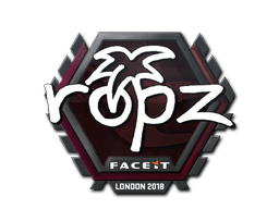 Klistermærke (ropz London 2018)