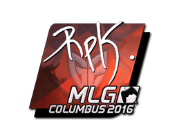 Klistermærke (RpK folie MLG Columbus 2016)