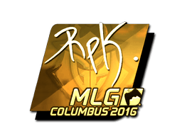 Samolepka (RpK zlatá MLG Columbus 2016)
