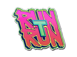 Samolepka (Run T, Run)