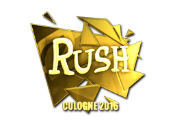 Aufkleber (RUSH Gold Köln 2016)
