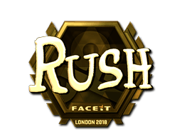Aufkleber (RUSH Gold London 2018)