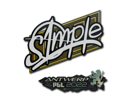 สติกเกอร์ (s1mple Antwerp 2022)