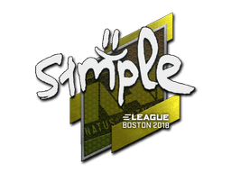 สติกเกอร์ (s1mple Boston 2018)