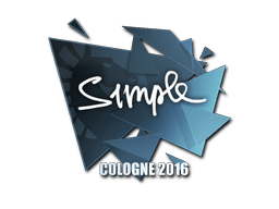 Samolepka (s1mple ESL Cologne 2016)