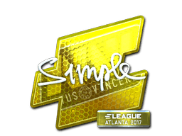 Klistermærke (s1mple folie Atlanta 2017)