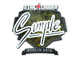Klistermærke (s1mple folie Berlin 2019)