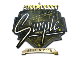 Samolepka (s1mple zlatá Berlin 2019)