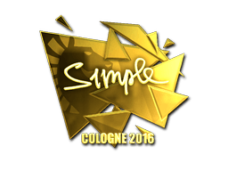 Samolepka (s1mple zlatá ESL Cologne 2016)