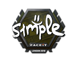 สติกเกอร์ (s1mple London 2018)