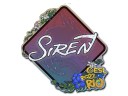 Klistermærke (S1ren glitter Rio 2022)