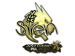 Samolepka (S1ren zlatá PGL Antwerp 2022)