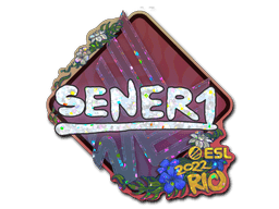 Klistermærke (SENER1 glitter Rio 2022)