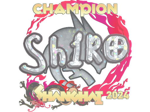 Klistermærke (sh1ro glitter, vinder Shanghai 2024)