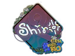 Klistermærke (sh1ro glitter Rio 2022)