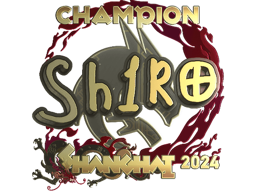 Samolepka (sh1ro šampion, zlatá Perfect World Shanghai 2024)