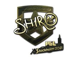 Samolepka (sh1ro zlatá PGL Stockholm 2021)