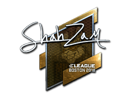 Klistermærke (ShahZaM folie Boston 2018)