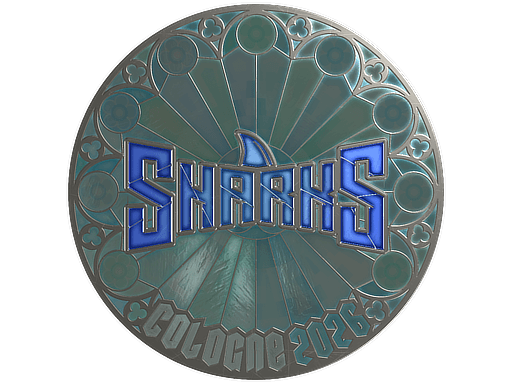 Klistermærke (Sharks Esports folie Cologne 2026)