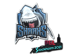 Klistermærke (Sharks Esports folie Stockholm 2021)