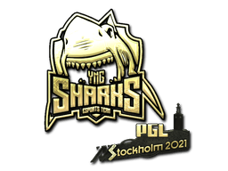 Samolepka (Sharks Esports zlatá PGL Stockholm 2021)
