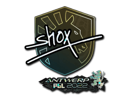 Klistermærke (shox glitter Antwerp 2022)