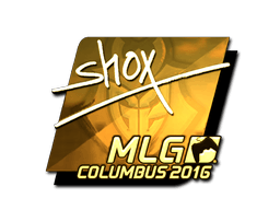 Samolepka (shox zlatá MLG Columbus 2016)