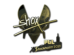 Samolepka (shox zlatá PGL Stockholm 2021)