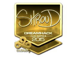 Samolepka (shroud zlatá Kluž 2015)
