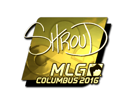 Samolepka (shroud zlatá MLG Columbus 2016)