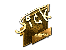 Samolepka (SicK zlatá Boston 2018)