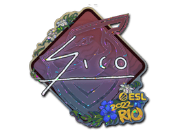 Klistermærke (Sico glitter Rio 2022)