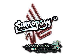 Klistermærke (sinnopsyy glitter Antwerp 2022)