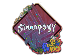 Klistermærke (sinnopsyy glitter Rio 2022)