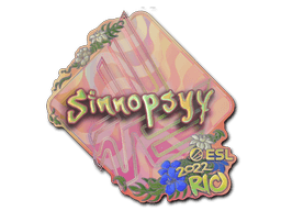 Klistermærke (sinnopsyy holo Rio 2022)