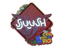 Klistermærke (sjuush glitter Rio 2022)