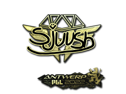 Samolepka (sjuush zlatá PGL Antwerp 2022)