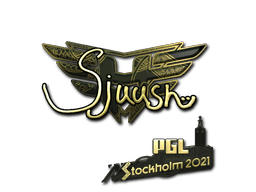 Samolepka (sjuush zlatá PGL Stockholm 2021)