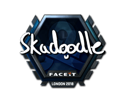 Klistermærke (Skadoodle folie London 2018)